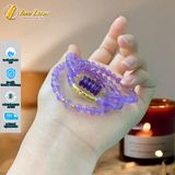  Chuỗi Vòng Tay Đá Thạch Anh Tím Cuốn Nhiều Vòng mix Ngũ Điếu charm vàng 10k May Mắn - Tài Lộc - Hợp Mệnh 