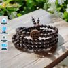 Vòng Tay Trầm Hương Chuỗi Tràng Hạt 108 Tốc Vườn size 6/8  Li Mix Charm Chữ Vạn - Tuệ Lâm