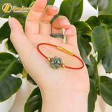  Vòng tay cỏ 4 lá thạch anh tóc xanh hợp mệnh mộc hỏa bình an may mắn 