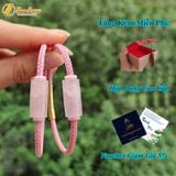  Vòng tay lu thống đá thạch anh hồng hợp mệnh hỏa thổ, chiêu tài hút lộc hanh thông - Tuệ Lâm 