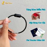  Vòng tay lu thống đá thạch anh đen tự nhiên hợp mệnh thủy mộc cầu tài hút lộc may mắn 