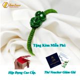  Vòng tay tỳ hưu ngọc sơn thủy chiêu tài hút lộc bện chỉ handmade may mắn bình an 