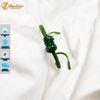 Vòng tay tỳ hưu ngọc sơn thủy chiêu tài hút lộc bện chỉ handmade may mắn bình an