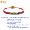  Vòng Tay May Mắn Chỉ Ngũ Sắc Bện Sole Chỉ Đỏ Kiểu Nút Hạt Đá Mã Não 8 li  - Tuệ Lâm 