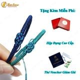  Vòng Tay Nữ Dây Chỉ May Mắn Màu Xanh Bện Kiểu Tây Tạng Vô Cực Tình Duyên Giá Rẻ Đẹp - Tuệ Lâm 