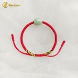 Vòng tay chỉ may mắn bện handmade lu thống ngọc sơn thủy hợp mệnh tài lộc bình an 