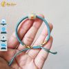 Vòng chỉ may mắn màu xanh mint bện lu thống ngọc phỉ thúy tài lộc may mắn
