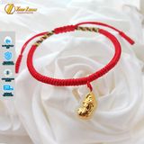  Vòng Tay Chỉ Đỏ May Mắn Bện Tỳ Hưu Ngọc Phỉ Thúy Tài Lôc Hợp Mệnh 