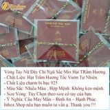  Vòng tay chỉ ngũ sắc may mắn hạt trầm hương bi bạc may mắn bình an - Tuệ Lâm 