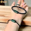  [HÀNG HOT] Vòng tay đôi nam nữ lu thống ngọc sơn thủy xanh chạm khắc họa tiết tài lộc 