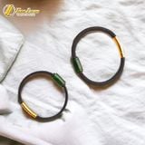  [HÀNG VIP] Vòng tay đôi nam nữ lu thống ngọc sơn thủy xanh trơn hợp mệnh tài lộc hanh thông 