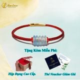  Vòng tay ngũ điếu đá Aquamarine hợp mệnh thủy mộc gia đạo may mắn bình an 