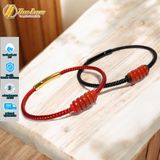  Vòng tay ngũ điếu đá ngọc huyết jadeit A hợp mệnh hỏa thổ chiêu tài lộc hút may mắn 