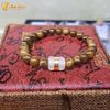  Vòng tay gỗ trầm hương tốc size hạt 8 li mix lu thống phỉ thúy trắng tài lộc may mắn 
