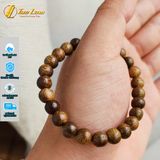  Vòng tay hạt gỗ trầm hương tốc vườn tự nhiên size hạt 8 li thơm dịu nhẹ, bình an, may mắn - Tuệ Lâm 