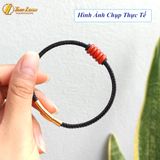  Vòng tay ngũ điếu đá ngọc huyết jadeit A hợp mệnh hỏa thổ chiêu tài lộc hút may mắn 