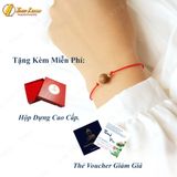  Vòng tay chỉ đỏ may mắn mix hạt trầm hương bi bạc mạ vàng may mắn bình an - Tuệ Lâm 