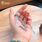  Vòng tay chỉ may mắn bện handamde mặt hồ ly chúa ôm hoa đá thạch anh trắng trợ duyên hợp mệnh - Tuệ Lâm 