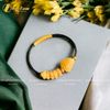 Vòng Tay Hồ Ly Chúa Mix Ngũ Điếu Đá Thạch Anh Tóc Vàng (mệnh Thổ, Kim)