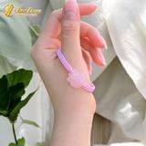  Vòng tay mặt hồ ly chúa 9 đuôi ôm hoa đá thạch anh hồng hợp mệnh hỏa thổ trợ duyên 