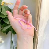 Vòng tay mặt hồ ly chúa 9 đuôi ôm hoa đá thạch anh hồng hợp mệnh hỏa thổ trợ duyên 
