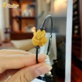  Vòng tay nữ hồ ly chúa thạch anh tóc vàng hợp mệnh kim thổ, phù trợ tình duyên, mang lại may mắn 