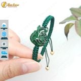  Vòng tay mặt hồ ly chúa ôm hoa ngọc sơn thủy hợp mệnh trợ duyên bện chỉ handmade may mắn 