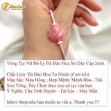  Vòng Tay Thời Trang Cao Cấp Mặt Hồ Ly Chúa Ôm Hoa Đá Đào Hoa Hợp Mệnh Trợ Duyên 