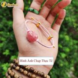  Vòng Tay Thời Trang Cao Cấp Mặt Hồ Ly Chúa Ôm Hoa Đá Đào Hoa Hợp Mệnh Trợ Duyên 