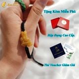  Vòng tay mặt hồ ly chúa đuôi dài thạch anh tóc vàng hợp mệnh kim thổ trợ tình duyên hút may mắn 