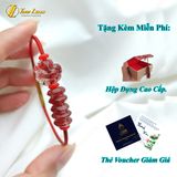  Vòng tay ngũ điếu mix hồ ly chúa ôm hoa đá thạch anh tóc đỏ hợp mệnh hỏa thổ chiêu tài trợ duyên 