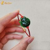  Vòng tay xỏ cáp hồ ly chúa ôm hoa ngọc sơn thủy xanh hợp mệnh trợ tình duyên may mắn 