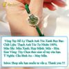  Vòng tay hồ ly ôm hoa đá Thạch Anh tóc xanh bọc bạc hợp mệnh mộc hỏa bện chỉ hadnmade bền đẹp 