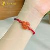  [SALE] Vòng tay hồ ly ngoc huyet jade đỏ bện vuông chỉ đỏ đô hợp mệnh hỏa thổ mix hạt mã não 