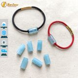  Vòng tay lu thống đá Aquamarine xanh dương hợp mệnh thủy mộc chiêu tài hút lộc hanh thông 