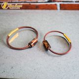  Vòng tay đôi nam nữ lu thống đá mắt hổ nâu đỏ trơn hợp mệnh thổ hỏa chiêu tài lộc hanh thông 