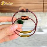  Vòng tay đôi nam nữ lu thống đá mắt hổ nâu đỏ trơn hợp mệnh thổ hỏa chiêu tài lộc hanh thông 