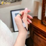  Vòng tay lu thống đá moonstone chạm họa tiết kim tiền chiêu tài hút lộc hợp mệnh kim thủy 