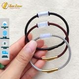  Vòng tay lu thống đá moonstone đốt trúc trơn chiêu tài hút lộc hợp mệnh kim thủy 