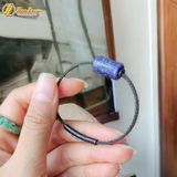  Vòng tay lu thống đá sodalite trơn chiêu tài hút lộc hợp mệnh thủy mộc 