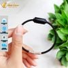 Vòng tay lu thống đá thạch anh đen tự nhiên hợp mệnh thủy mộc cầu tài hút lộc may mắn