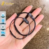  Vòng tay lu thống đá thạch anh tóc đen chạm kim tiền hợp mệnh thủy, mệnh mộc chiêu tài hút lộc, may mắn 