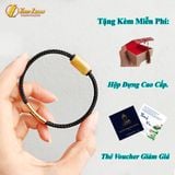  Vòng tay lu thống đá thạch anh tóc vàng tự nhiên đốt trúc trơn hợp mệnh mang lại tài lộc hanh thông 