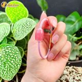  Vòng tay lu thống đá đào hoa hợp mệnh chiêu tài hút lộc hanh thông may mắn 