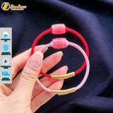  Vòng tay lu thống đá đào hoa hợp mệnh chiêu tài hút lộc hanh thông may mắn 
