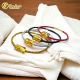  Vòng tay lu thống hổ phách hoa hợp mệnh kim thổ chiêu tài hút lộc hanh thông - Tuệ Lâm 