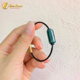  Vòng tay đôi nam nữ lu thống lam ngọc jade trơn chiêu tài hút lộc hợp mệnh may mắn 