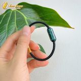  Vòng tay đôi nam nữ lu thống lam ngọc jade trơn chiêu tài hút lộc hợp mệnh may mắn 
