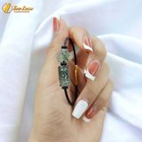  Vòng tay lu thống chạm họa tiết tài lộc mix hồ ly chúa thạch anh tóc xanh hợp mệnh mộc hỏa 