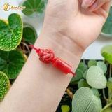  Vòng tay may mắn lu thống mix hồ ly chúa ngọc huyết jade đỏ hợp mệnh hỏa thổ, trợ duyên tài lộc 